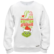 Свитшот с Гринчем "i`m with the Grinch"